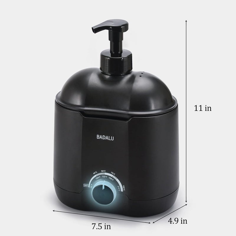 BADALU Lather Machine, Hot Lather Machine for Shaving 800ML Large Capacity Professional Lather Maker for Men Face Shaving,Electric Shaving Foam Machine for Salon Barber Shop Home Use With 2 Pumps - Image 3